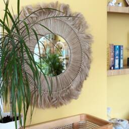 Bohemian Mirror, Wall Hanging Bedroom Decor Gift, Christmas Fast Shipping, Living Room Decor, Home - thumbnail 2