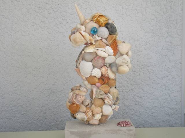 Seacorn Sculpture Made Of Seashells - image 1