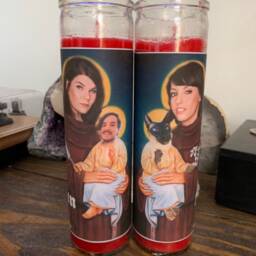 My Favorite Murder Funny Prayer Candle, Karen Kilgariff Georgia Hardstark Religious Murderino Mfm Candle - thumbnail 2
