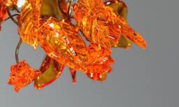 Handmade Orange Flower Ceiling Lamp Resin Floral Chandelier - thumbnail 4