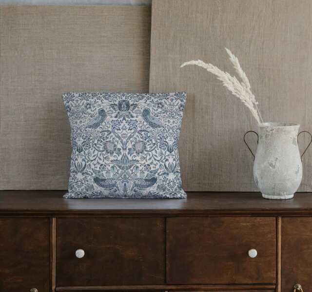 Custom William Morris Strawberry Thief Tapestry Cushions Pillows Scatters 7 Colourways - image 1