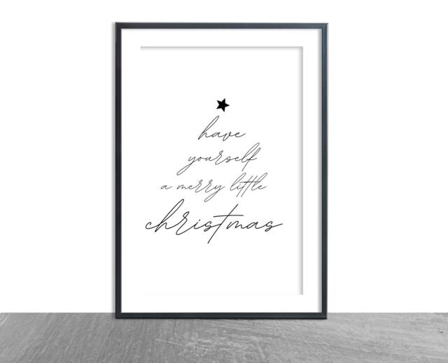 Have Yourself A Merry Little Christmas, Festive Prints, Christmas Decor, Accessories, Prints For Home