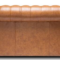 Chesterfield Real Leather Two/Three Seater Sofa Italian Vintage Tan - thumbnail 3