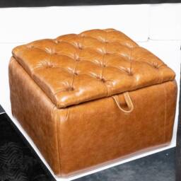 Chesterfield Real Leather Two/Three Seater Sofa Italian Vintage Tan - thumbnail 4