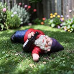 Miniature Campfire Statue Realistic Outdoor Garden Decor, Whimsical Yard Art - thumbnail 3