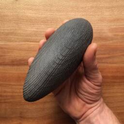 Silver Pebble Business Card Holder - Wooden - thumbnail 4