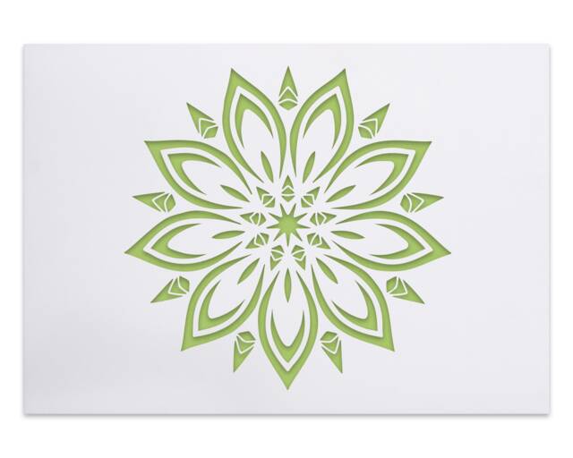 Large Flower Mandala Stencil Reusable Diy Wall Art - image 1