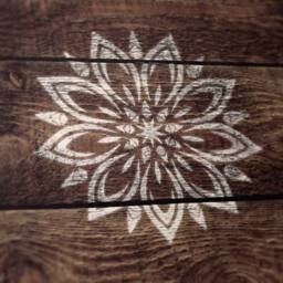 Large Flower Mandala Stencil Reusable Diy Wall Art - thumbnail 3