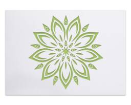 Large Flower Mandala Stencil Reusable Diy Wall Art - thumbnail 1