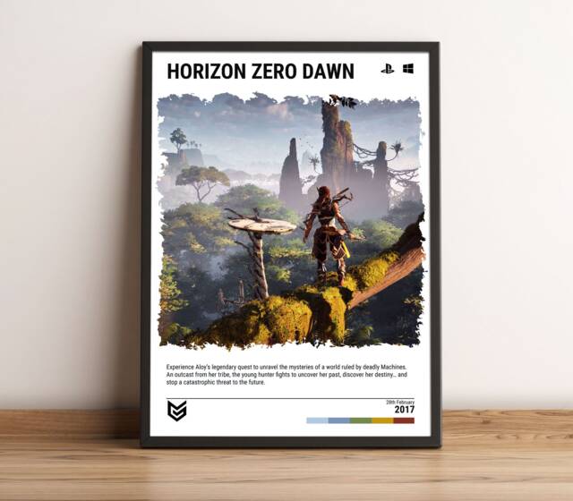 Horizon Z D - 2017 Game Poster Wall Art Print - Gaming Gift -A5-A4-A3-A2-A1 Unframed Canvas For Frame Or Hanger - image 1