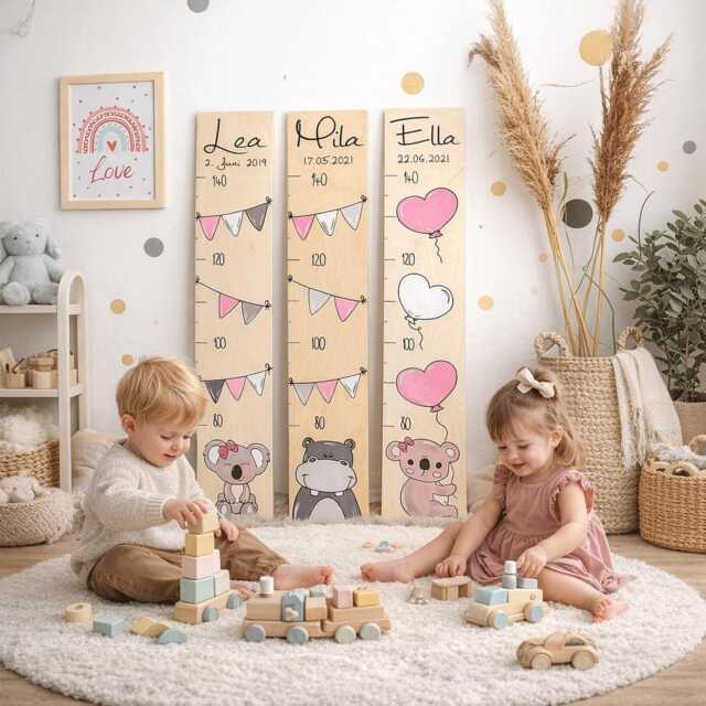 Children's Height Chart, Wooden Charts, Individual Gifts, Personalized Charts - image 1