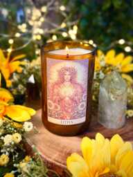 Litha - Summer Solstice Handmade Soy Wax Eco Friendly Vegan Candle Alter Witchy Pagan Wheel Of The Year Hand Poured in Wales