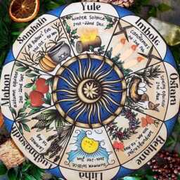 Litha - Summer Solstice Handmade Soy Wax Eco Friendly Vegan Candle Alter Witchy Pagan Wheel Of The Year Hand Poured in Wales - thumbnail 3