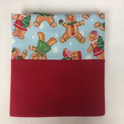 Christmas Gingerbread Pillowcase Personalized/Embroidered/Handmade/standard Size - thumbnail 3