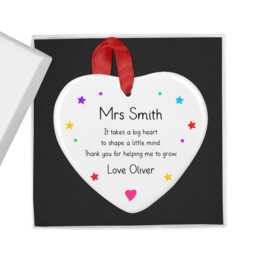 Personalised Teacher Christmas Bauble, Custom End Of Term Gift, Decoration, Teaching Assistant, Thank You Ornament - thumbnail 1