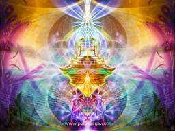 Secret Garden Cosmic Tapestry - Wall Hanging Conscious- Meditation Spiritual Visionary Yoga- Healing Art