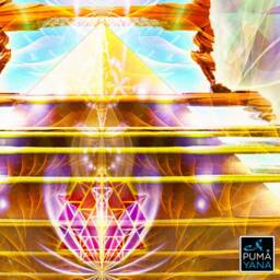 Secret Garden Cosmic Tapestry - Wall Hanging Conscious- Meditation Spiritual Visionary Yoga- Healing Art - thumbnail 3