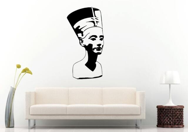 African Egyptian Ancient Mythology Nefertiti Queen Princess Goddess Wall Decal Vinyl Sticker Mural Room Decor L1227 - image 1