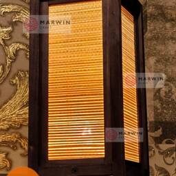 Asian Oriental Beige Bamboo Japanese Lamp Zen Bedside Floor Table Paper Light Shades Bedroom Home Decor Living Room - thumbnail 3