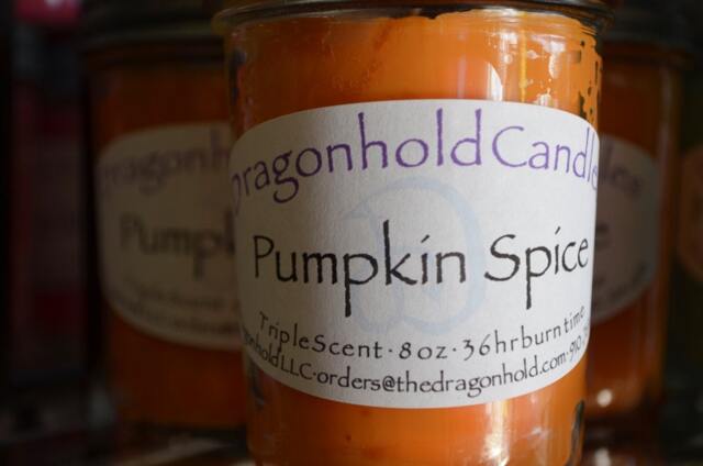 Pumpkin Spice Candle Hand Poured, Triple Scented Soy-Paraffin Candle - image 1