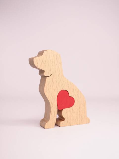 Personalised Goldendoodle Wooden Statue, Golden Doodle Memorial Gift, Mother's Day Gift For Dog Owner - image 1