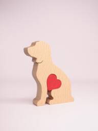 Personalised Goldendoodle Wooden Statue, Golden Doodle Memorial Gift, Mother's Day Gift For Dog Owner - thumbnail 1