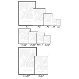Carved Tree Personalized Art Print Couple's Names & Date Wall - thumbnail 4
