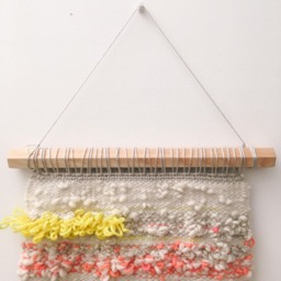 Woven Wall Hanging - Yellow, Pink, & Cream Woven - thumbnail 3
