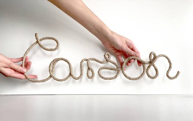 Rope Name Personalized Wall Letters, Decor, Sign, Signs - image 1