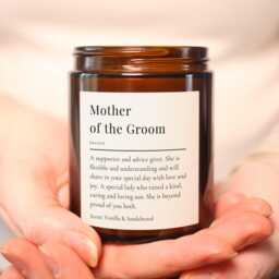 Mother Of The Groom Candle Gift, Wedding Thank You Gift For Groom's Mum, Day Keepsake, Luxury Soy UK - thumbnail 2