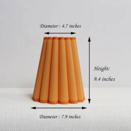 Handmade Stripe Fabric Lampshade Customizable Acrylic Shade, E26/E27 - thumbnail 3
