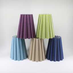 Handmade Stripe Fabric Lampshade Customizable Acrylic Shade, E26/E27