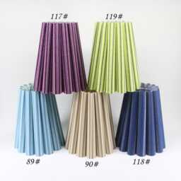 Handmade Stripe Fabric Lampshade Customizable Acrylic Shade, E26/E27 - thumbnail 2