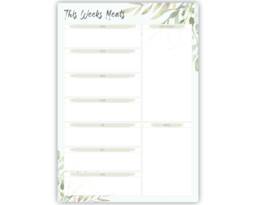 Personalised Weekly Family Menu Meal Planner A4/A3 Whiteboard - Write & Wipe Clean Food Organiser Dry Erase Shopping List Notes Board - thumbnail 1