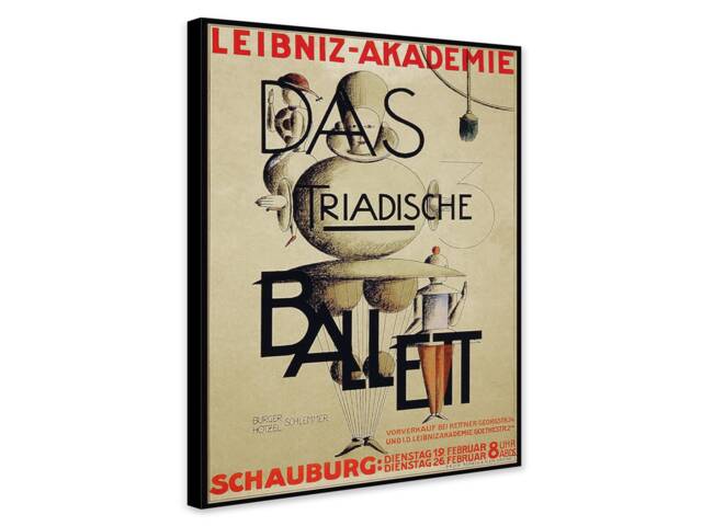 Vintage Triadic Ballet Bauhaus Art Print - Oskar Schlemmer, 1924 - image 1