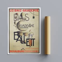 Vintage Triadic Ballet Bauhaus Art Print - Oskar Schlemmer, 1924 - thumbnail 3
