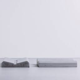 Minimalist Concrete Soap Dish, Modern Block Holder, Industrial Grey Slab Tray, Architectural Bathroom Decor, Unique Cement Saver - thumbnail 2