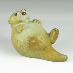 Bronze Otter Figurine - Sea Life Sculpture, Yolk Art - thumbnail 2