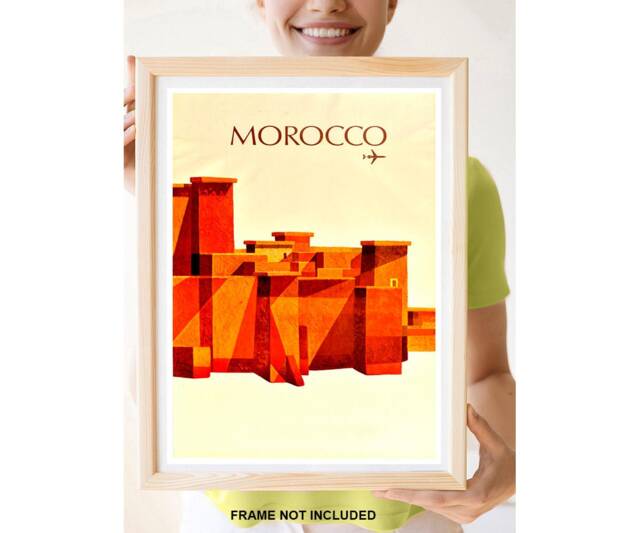 Reprint Of A Vintage Travel Poster To Morocco - image 1