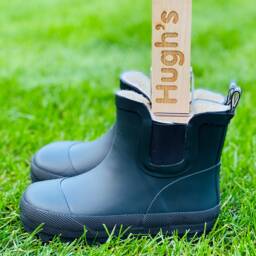 Personalised Children's Welly Pegs - Jumbo 15cm Handmade Natural Wooden Garden Boot Clips For Wellies, Shoes & Outdoor Play - thumbnail 3