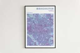 Manchester Travel Poster in Different Sizes & Frame Options - Wall Art - thumbnail 1