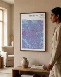 Manchester Travel Poster in Different Sizes & Frame Options - Wall Art