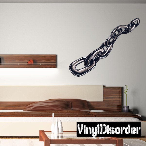Symbol Chain Wall Decal - Fabric Vinyl Removable & Reusable Symbolchainuscolor002Et