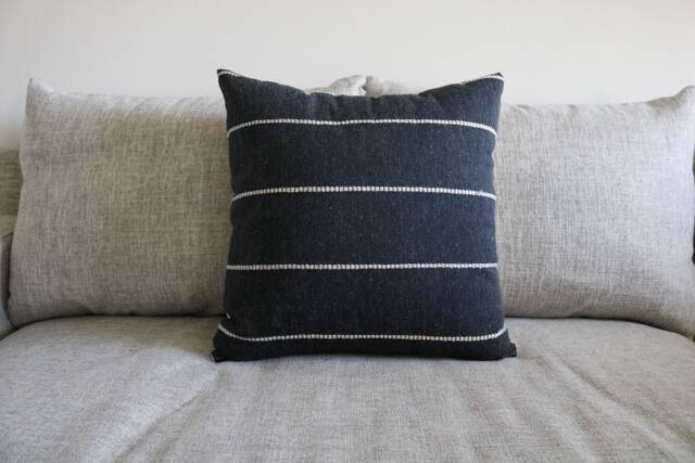 26 - Gray Stripe Pillow Cover 19 - image 1