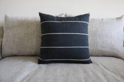 26 - Gray Stripe Pillow Cover 19 - thumbnail 1