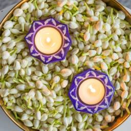 Blue Round Pottery Diya Set Of 2/4/6, Candel Stand, T-Light Holder, Handcrafted Diyas, Potters in Jaipur - thumbnail 2