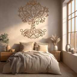 Tree Of Life Vinyl Wall Decal, Celtic Family Mural, Yoga Meditation Decor - thumbnail 4