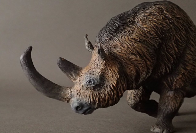 Woolly Rhinoceros Figure - Coelodonta Antiquitatis 120/Resin/Hand Painted/Collector - image 1