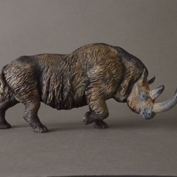 Woolly Rhinoceros Figure - Coelodonta Antiquitatis 120/Resin/Hand Painted/Collector - thumbnail 2