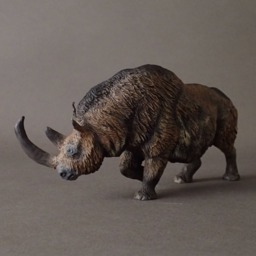 Woolly Rhinoceros Figure - Coelodonta Antiquitatis 120/Resin/Hand Painted/Collector - thumbnail 3